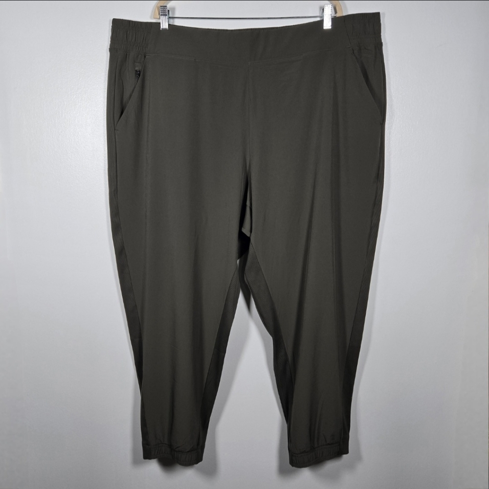 Athleta Brooklyn Jogger Pants Mountain Olive Green Womens Plus Size 26